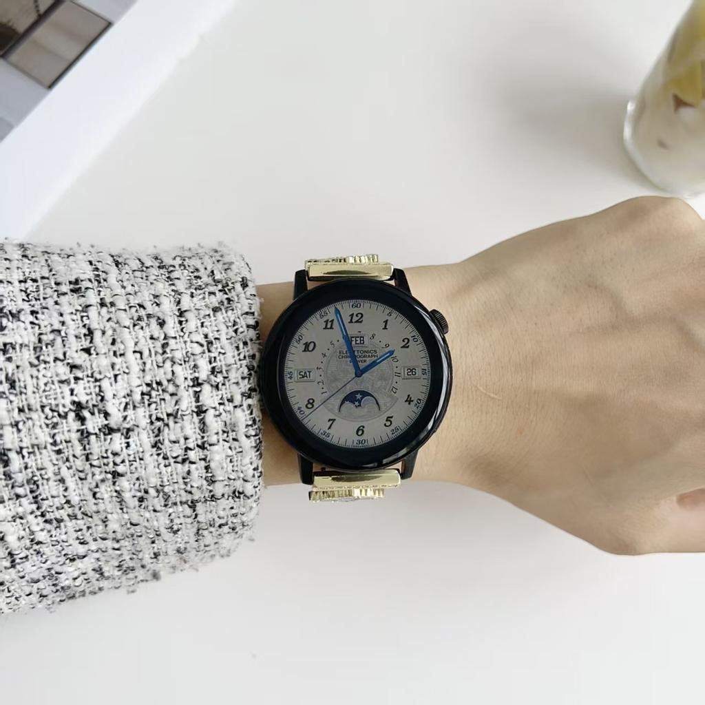 Premium-Leder-Flash-Diamant-Kleeblatt-Armband für Applewatch Apple Watch S10 Damen Ins Nische SE