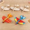 1-5 st Trä Tomt Flygplan DIY Hantverk Barn Målning Leksak Födelsedagskalas Småpresenter Julklapp Oavslutat Träflygplansmodell