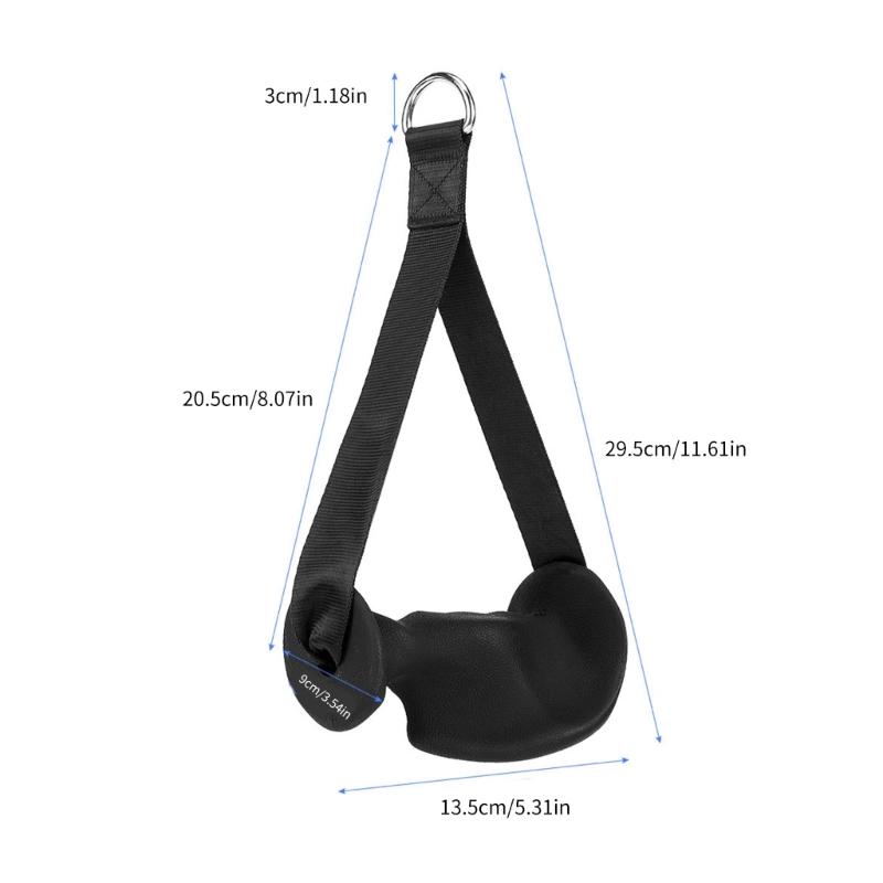 Ergonomic Pulley Cable Machine Handle Pull Down Grip Gym Exercise Handle Heavy Duty Working Out Handle