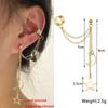 Neuer goldfarbener Metall-Ohr-Cuff Nicht-piercing Ohrclips Fake-Knorpelohrringe Clip-Ohrringe für Damen Herren Ohrschmuck