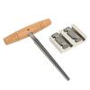 Violin Tool Set Metal Blade Wooden Handle Incisive 4 Hole Violin Peg Hole Reamer for Maintenance