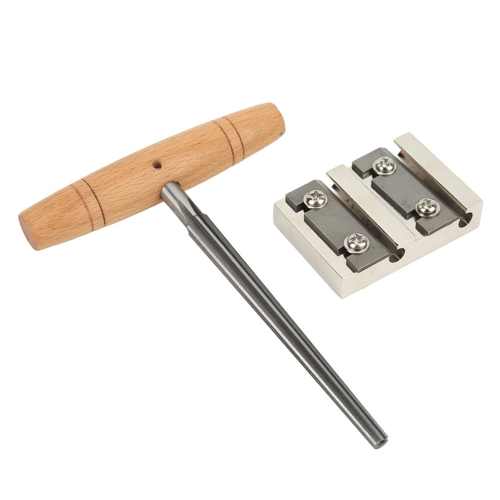 Violin Tool Set Metal Blade Wooden Handle Incisive 4 Hole Violin Peg Hole Reamer for Maintenance