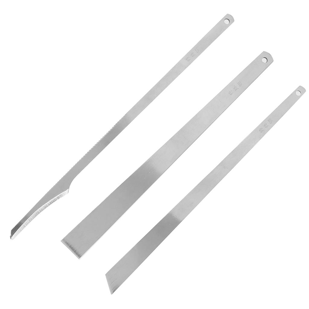3pcs Pedicure Knife Set Blade Knife Scraper Knife Cuticle Remover Steel Toenail Correction Tools