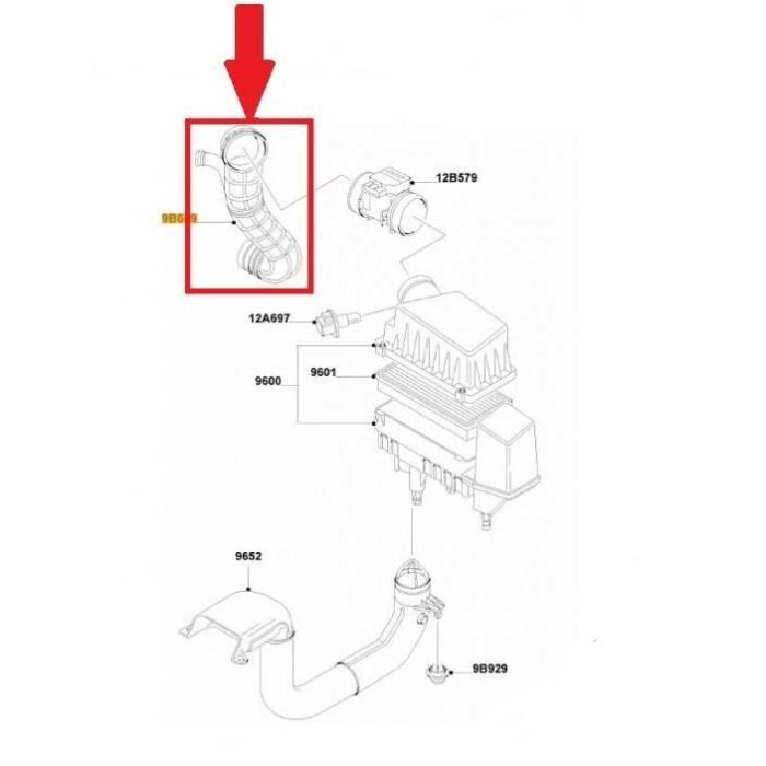 Turbo Hose for Ford Focus Transit Conect 1.8 1m519r504ab 1133898