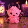 Bunte Leuchtende Fantasy-Geister DIY Perlen-Set Kleine 3D Perlen Haustier Schlüsselanhänger Bastelset Kinder