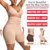 XL-4XL Damen Starker Bauchkontrolle mit Haken High Waist Trainer Shapewear Slips Schlankmachende Fajas Shorts Body Shaper Po-Former
