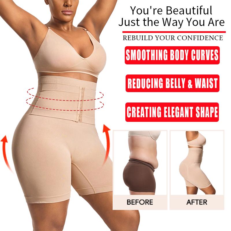 Women Plus Size Shapewear Panties Abdomen Control Body Shaper Modeling Straps High Waist Flat Belly Belt Fajas Short Butt Lifter Underwear