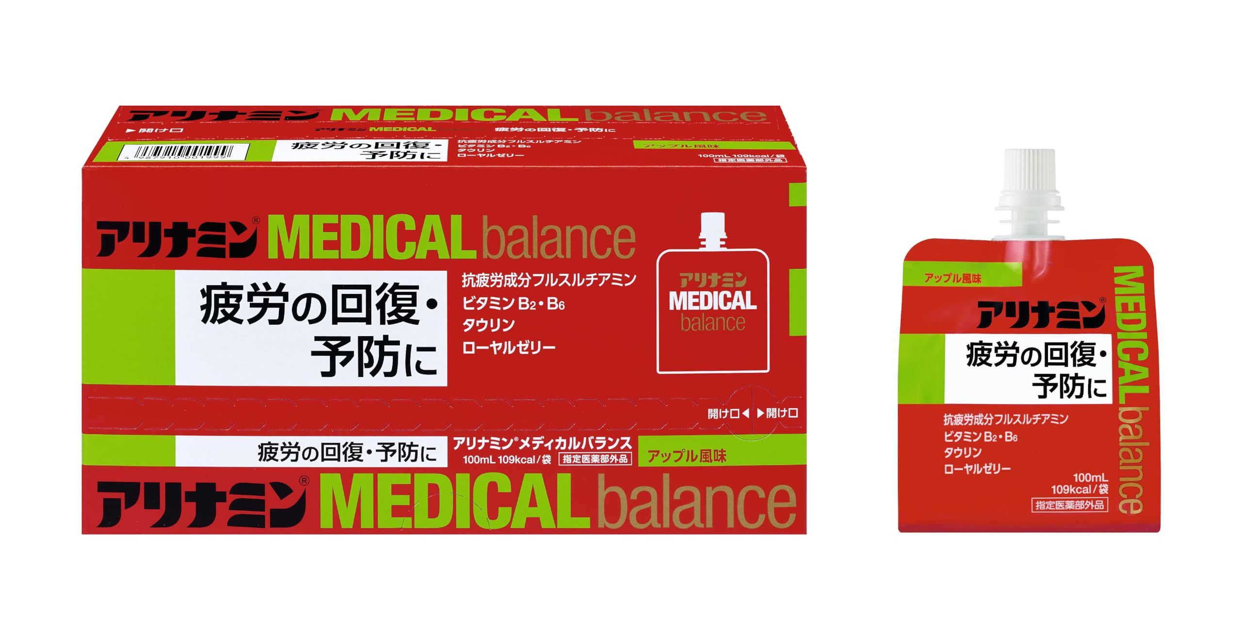 

Alinamin Medical Balance Apple Flavor 100mL x 6 Bottles [Designated Quasi-drug]