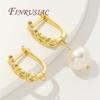 18K Real Gold Plated Earring Fixtures,Earwires Fasteners For Earrings,DIY Jewelry Making Supplies,Luxury Earrings Accessories