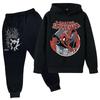 Kids Trendy Printed Pullover Hoodie and Sweatpants Set - Loose Fit Long Sleeve Casual 2 Piece Outfit