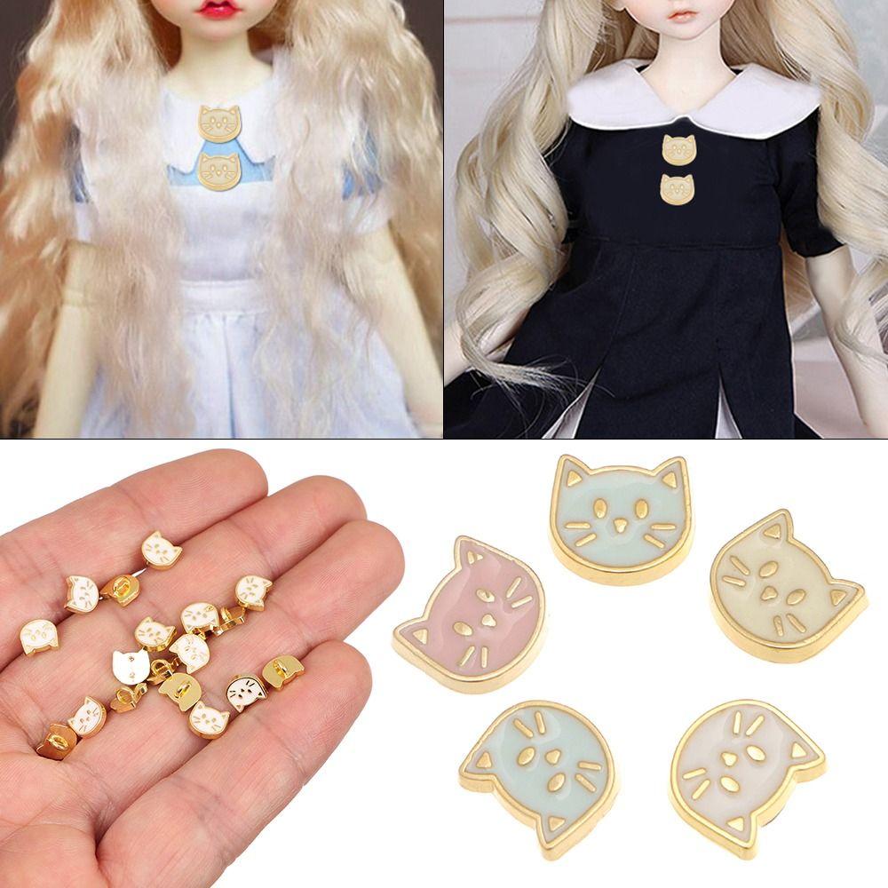 Shoes Sewing Accessories Doll Cat Buttons Ultra-small Buckle 1/6 Dolls Clothing Doll Belt Buckles