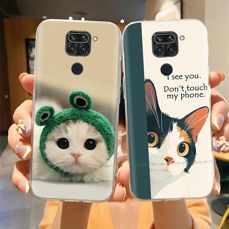 Phone Case For Xiaomi Redmi Note 9 Case Cat Panda Full Protection Silicone Back Cover For Redmi Note 9 Note9 Cases Fundas Coque