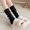 2023 Lolita Leg Warmers Women's Long Socks Wool Knitted Foot Cover Arm Warmer Y2K Autumn Winter Crochet Heap Socks Boot Cuffs