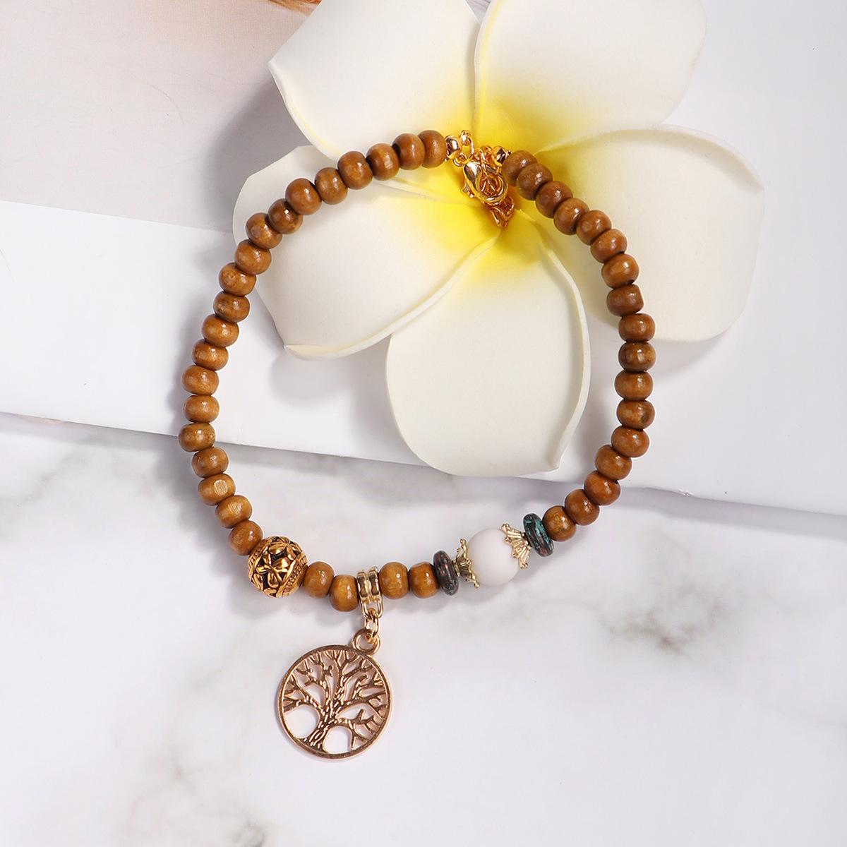 JYL TS Bracelet New Chinese  Set Style Combines Tradition And Modern Luck Brown