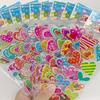 6/12/24pcs 3D Bubble Stickers Heart Sticker Design Children Sticker Toys Reusable for Kids Birthday Christmas New Year Gift TMZ