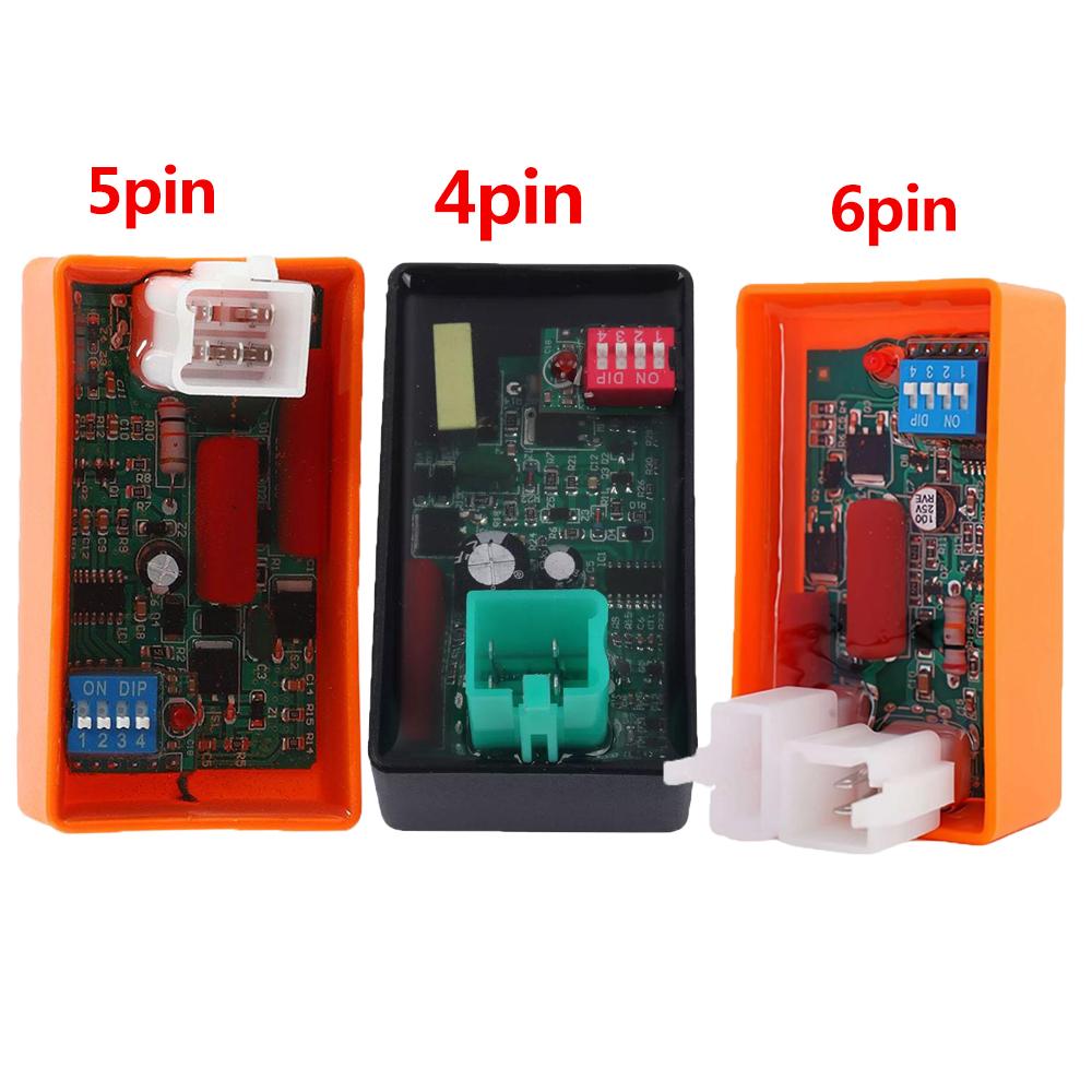 4/5/6Pin AC CDI Box with DIP Switch Motorcycle Lgnition Speed Limit4000-12000 For WAVE100 Racing YX140 Competitive Racing YX160