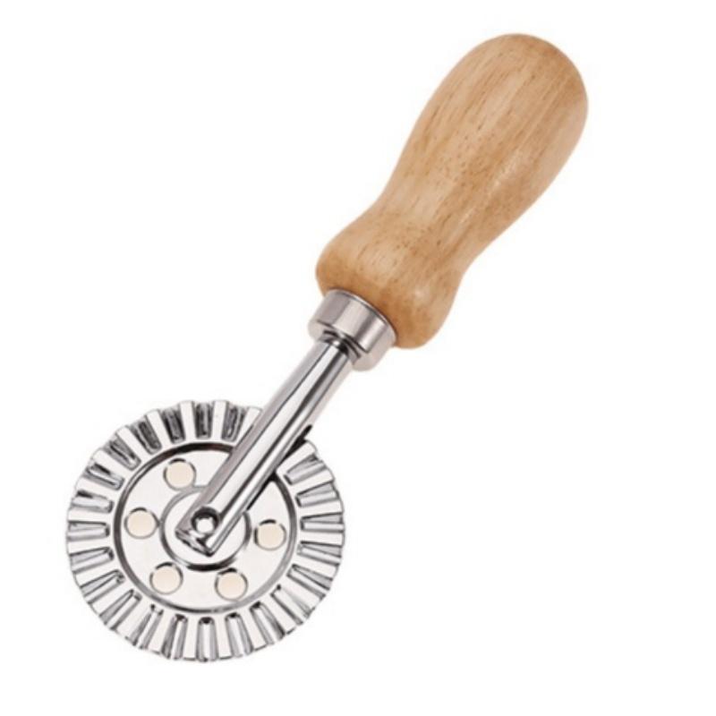 Edelstahl-Knödelprägung, seitlich geprägte Keksform, Handschneidemaschine zum Backen von Gebäckdekorationen, Rollradwerkzeugen