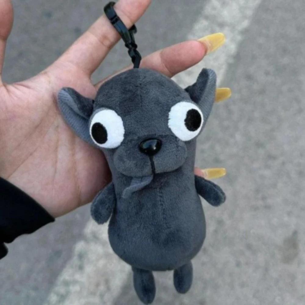 Rolig Chihuahua Plyschleksak Nyckelring Hänge Valp Husdjur Fylld Chihuahua Docka Konstigt Söt Realistisk Plysch Chihuahua Vän Gåva