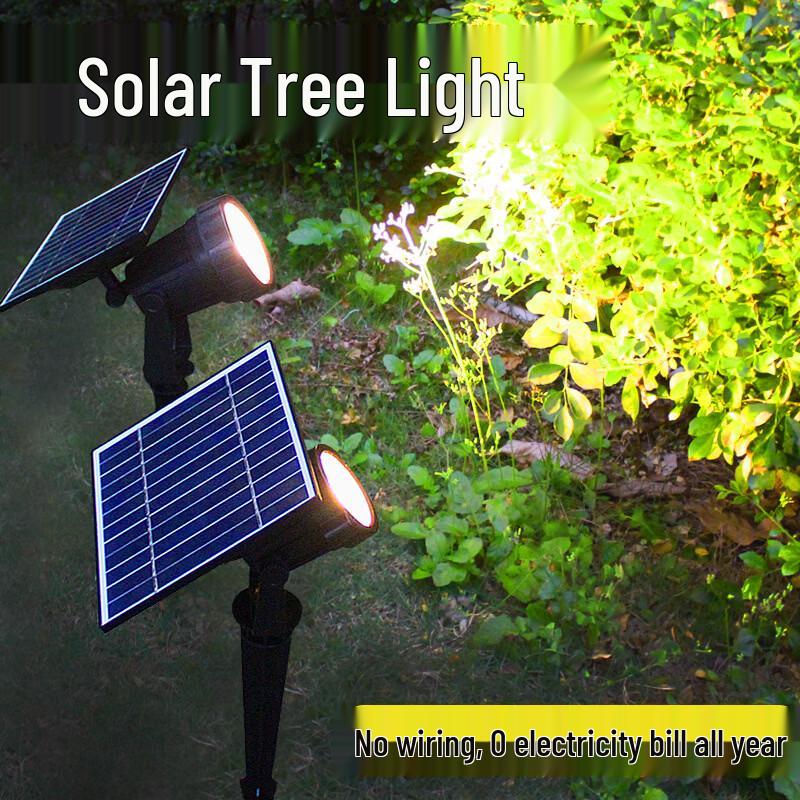 Solar Powered Outdoor Garden Spotlight