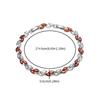 Environmentally Friendly Alloy Inlaid Zircon Small Leaf Electroplating Bracelet Femininity Hand Jewelry