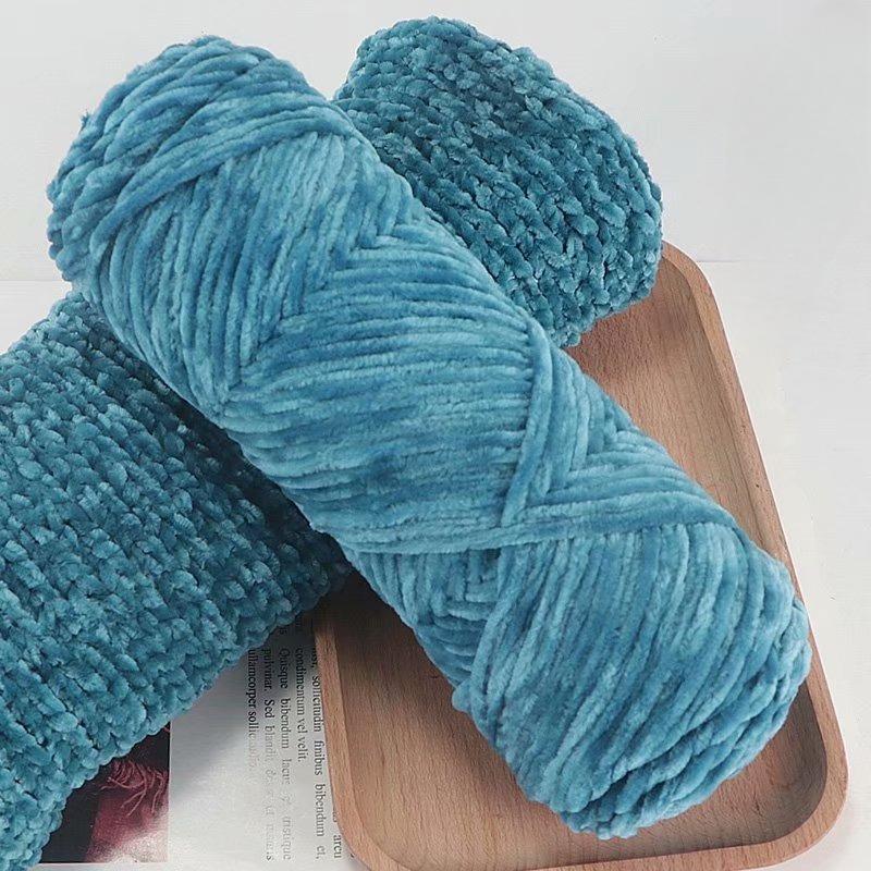 10Pcs/95g Chenille Warm Velvet Yarn Blended for Handmade DIY Knitting Wool Crochet Handmade Scarf Coat Baby Blanket and Hat