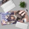 Locking Edge Hololive Computer Office Keyboard Mat XXL Kawaii Anime Girl Ninomae Ina'nis Mousepad Large Office Cabinet Table Mat