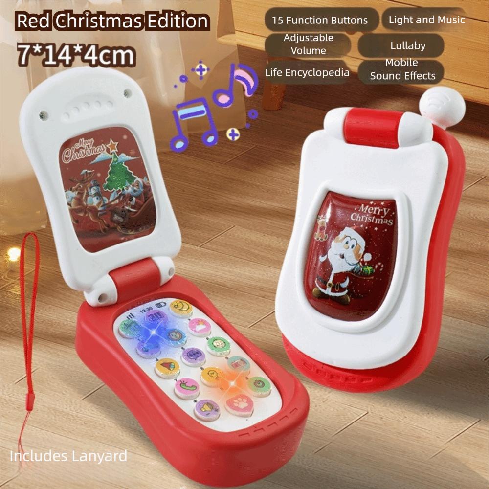 Flip Cover Simulation Flip Phone Voice Toy Music Phone Toy  Children's Day Gifts