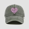 Sweet Heart Printed Visor Baseball Cap  For Man Women Hiking Fishing Vacation