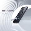 For iPhone 15 Case Compatible with MagSafe Rotating Straight Kickstand TPU+PC Matte Phone Cover
