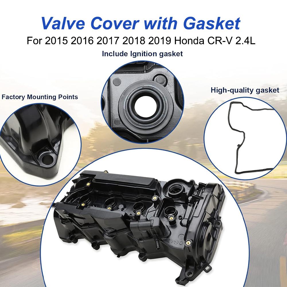 Engine Valve Cover with Gaskets Cylinder Head Cover for Honda Accord 2013-2017 CR-V 2015-2019 2.4 L