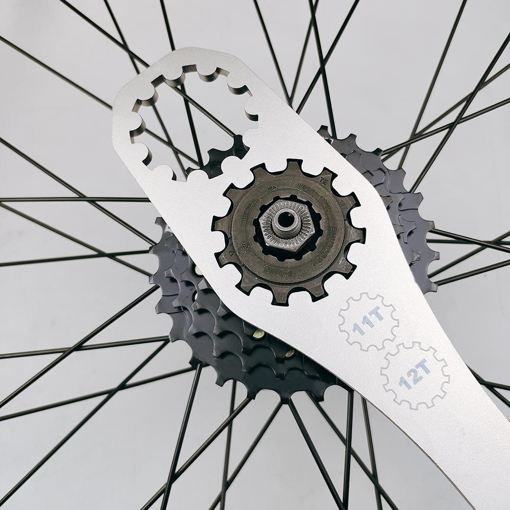 Bicycle Cassette Flywheel Removal Tool Stainless Steel Bicycle Freewheel Repair Tool Bicycle Wrench Bike Maintenance Accessories