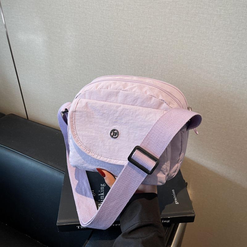 Casual Small Bag Women's New Popular Fashion Lightweight Cloth Bag Shoulder Bag Versatile Messenger Small Square Bag