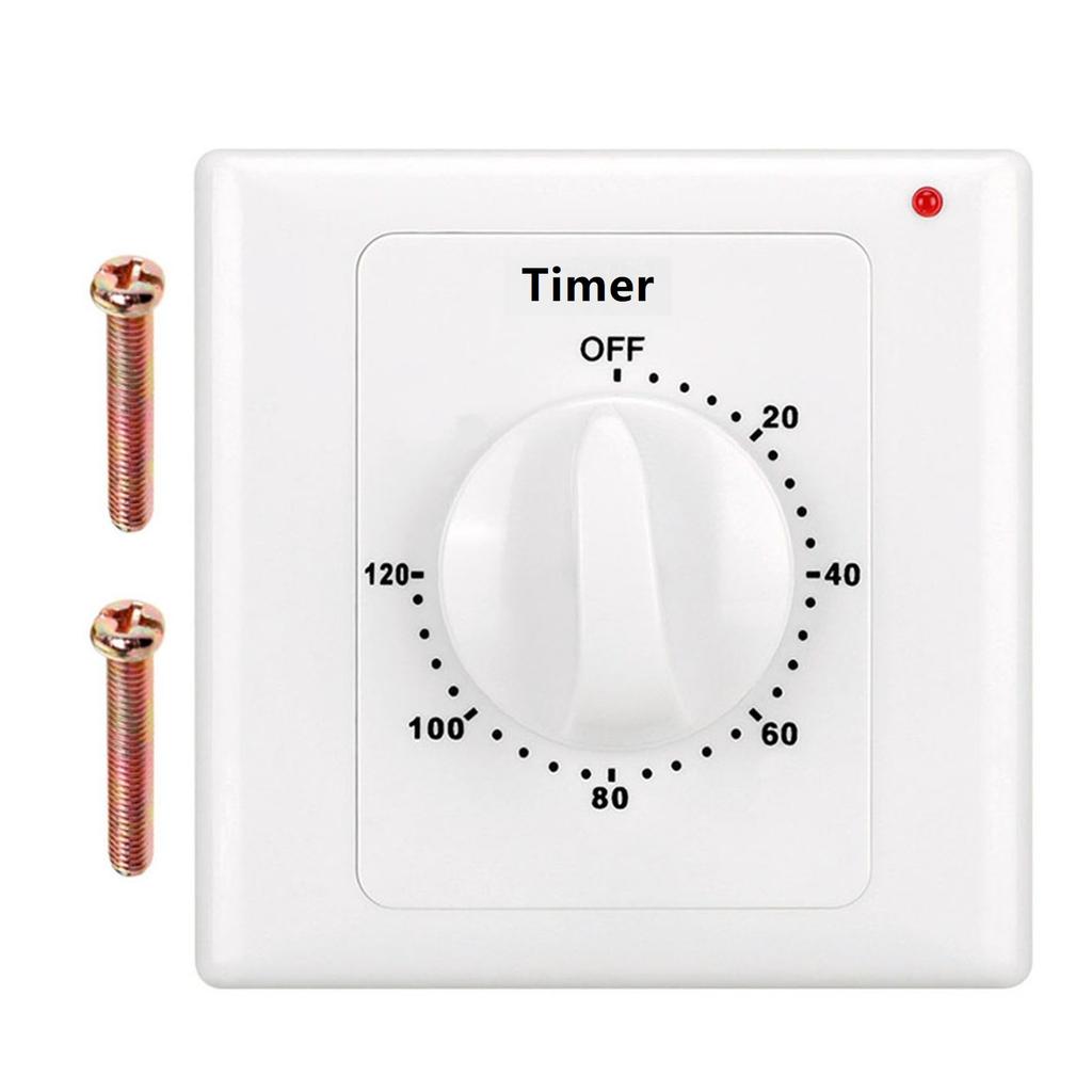 1pc Countdown Timer Switch AC220V Electronic Mechanical Countdown Controller Time Switch 86Panel Knob Switch For Home Appliances