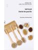 Wooden Boar Bristle Bath Brush with Long Handle for Scrubbing and Massage