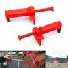 2Pcs Brick Liner Runner Leveling Measuring Wire Drawer Tool Fixers Brick Line Clips Puller Wire Clamps For Building