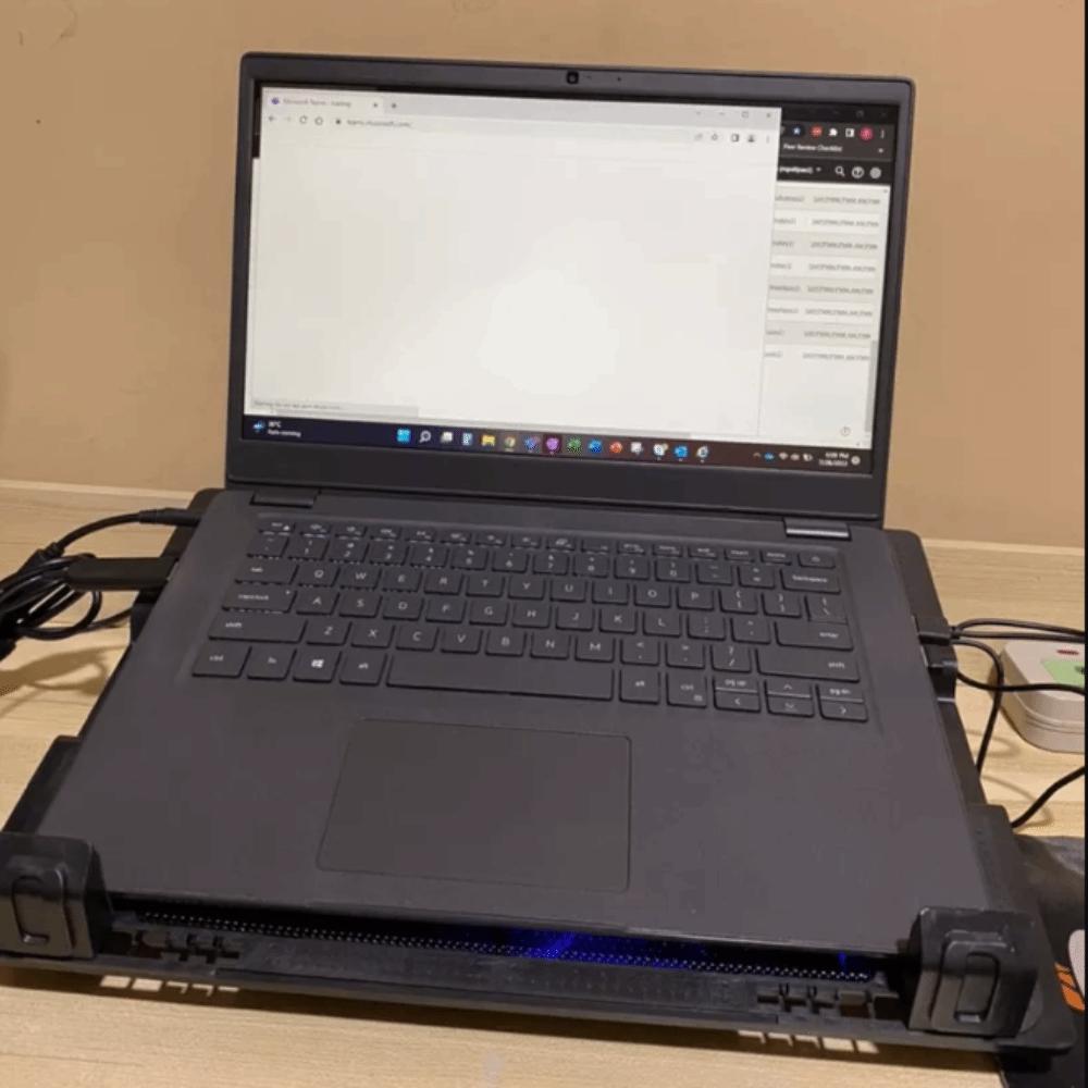 Adjustable Laptop Cooler Base Stand Two USB Port Notebook Radiator Bracket  Office/Home Use