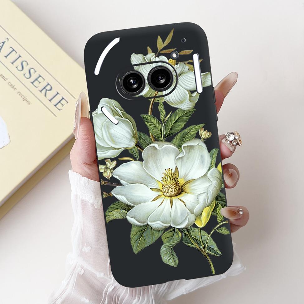 6.7" For Nothing Phone 2A Case A142 Silicone Luxury Flower Cute Cartoon Funny Shockproof Phone Case For Nothing Phone (2A) Cover