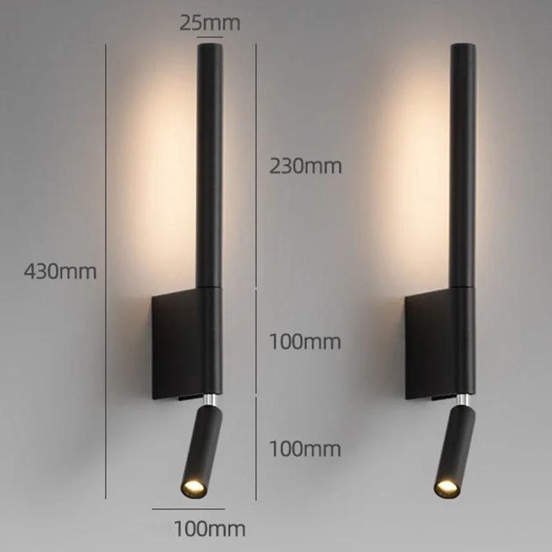 Newest LED Wall Lamp Interior Wall Lamp Fixture Reading Lights Indoor Lighting Room Decor Night Lamps Bedside Table Bedroom HOT