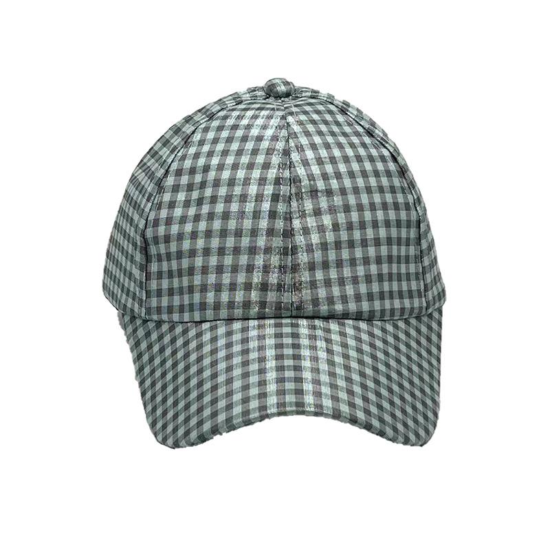 New Men's and Women's Spring and Summer Plaid Baseball Cap Fashion Cap Outdoor Breathable Sunscreen Hip Hop Hat