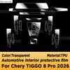 For CHERY TIGGO 8 Pro 2026 Panel Dashboard Navigation Automotive Interior Protective Film Anti-Scratch Accessories