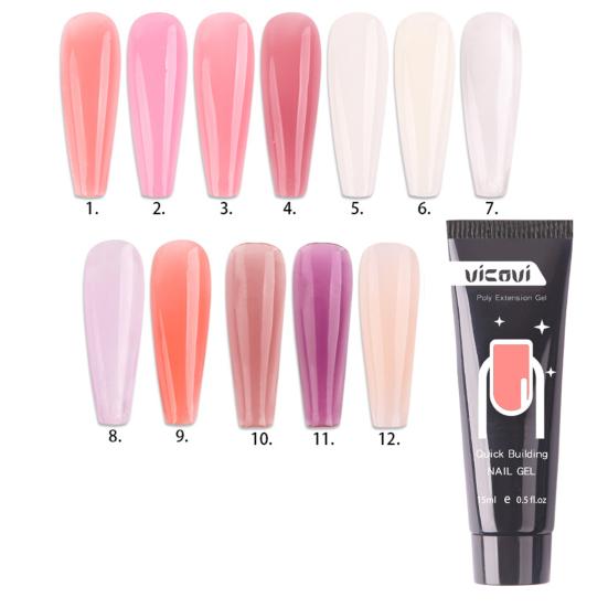 Nagel UV Gel Mehrzweck Arbeitssparend Einfach aufzutragen Ausgezeichnete Verlängerungsverstärkung Aufbauzubehör