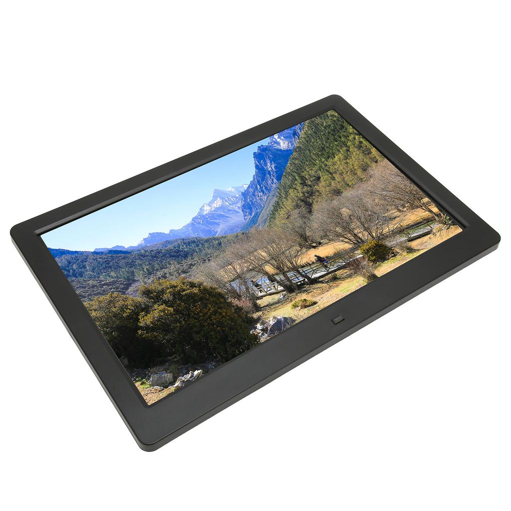 Digital Photo Frame 13 Inch HD Screen Built in Calendar Clock LED Advertising Machine Electronic Picture Album 110‑240V