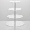 Clear Dessert Display Holder 3/4/5 Tier Cake Serving Rack Acrylic Cupcake Stand  Kitchen
