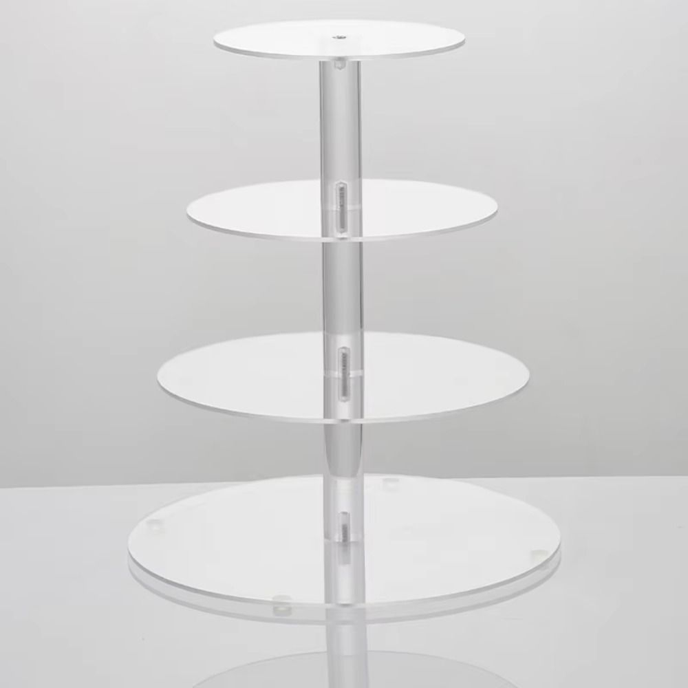 Clear Dessert Display Holder 3/4/5 Tier Cake Serving Rack Acrylic Cupcake Stand  Kitchen