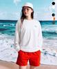 Leijibi [Set] Dry-Cooling Oversized Long Sleeve Rash Guard + Swimsuit Shorts Set W (6 Colors) (A Type)