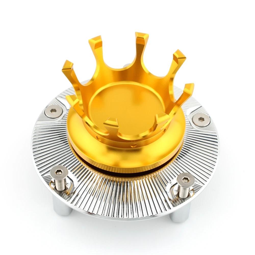 FoR Harley X350 X 350 Flat Tracker 2023- Motorcycle CNC Aluminum alloy King Crown Gas Oil Cap Fuel Tank Cover