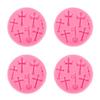 4PCS Cross Shape Molds Elastic Silicone Resin Mould for DIY Cake Decoration Baking Pendant Making