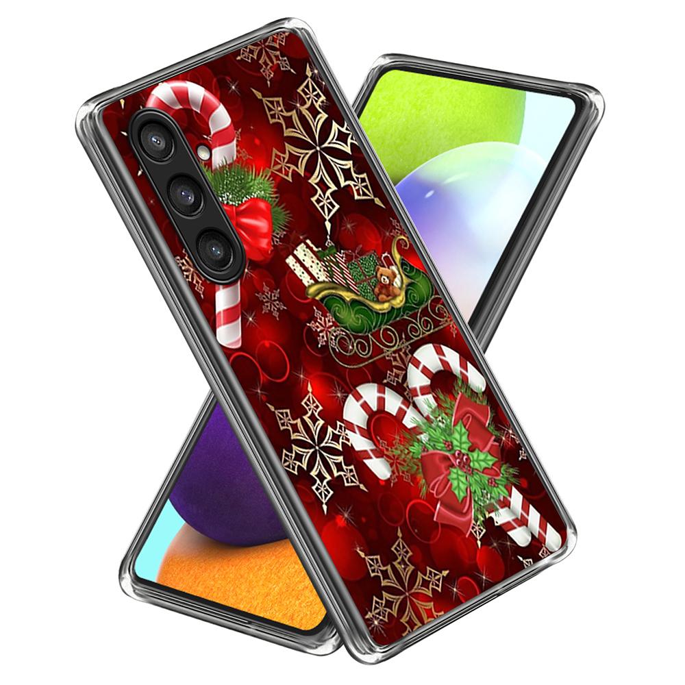 For Samsung Galaxy S25 Case Christmas Pattern Printing Soft TPU Phone Cover