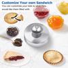 Sandwich Cutter and Sealer Round Sandwich Sealer 304 Stainless Steel Sandwich Maker Smooth Pastry Cookies Mold Sandwich Sealer