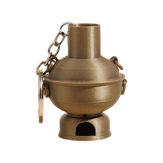 

Keychain Pendant Simulated Copper 3D Printed Hot Pot Charm Key Chain National Style Decorative Backpack Accessory